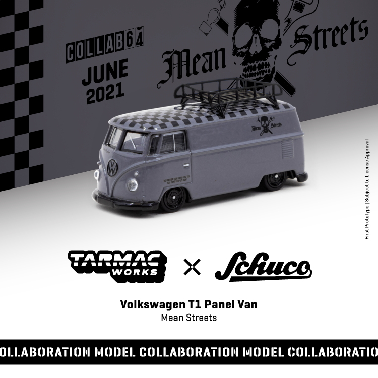 Tarmac Works x Schuco Volkswagen T1 Panel Van Mean Streets Special Edition