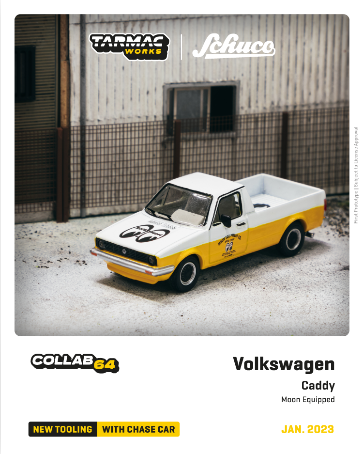 Tarmac Works x Schuco Volkswagen Caddy Van Moon Equipped