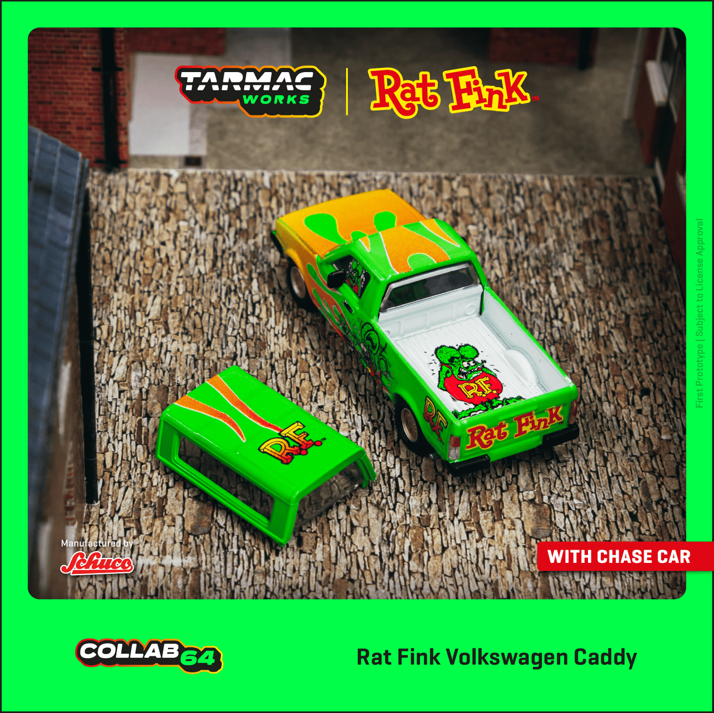 Tarmac Works x Schuco Volkswagen Caddy Rat Fink