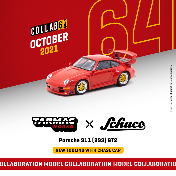 Tarmac Works X Schuco Porsche 911 (993) GT2 Tarmacworks