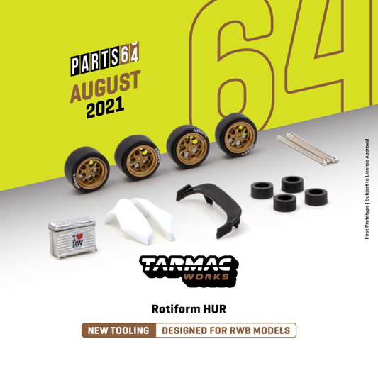 Tarmac Works Rotiform HUR - Designed for RWB Models 1:64 SCALE