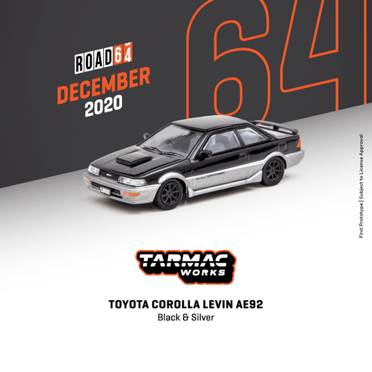 Tarmac Works Toyota Corolla Levin AE92
Black / Grey