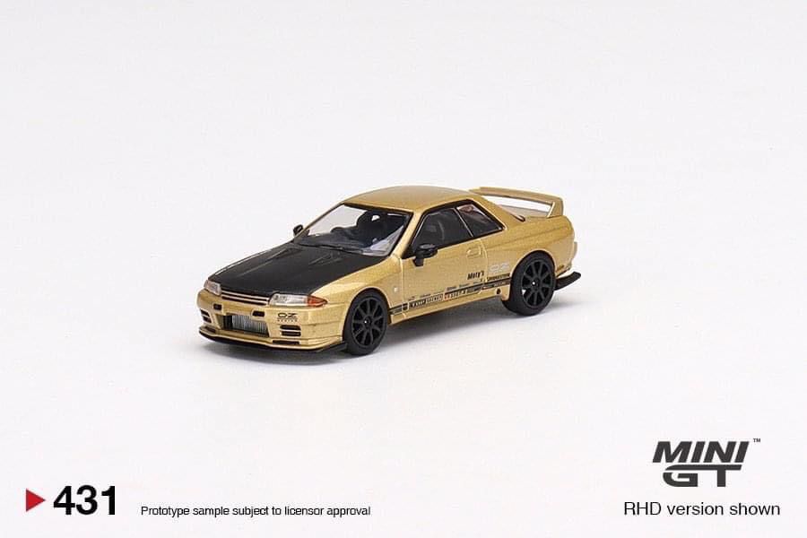 Mini GT #431 Japan Exclusive Top Secret Nissan Skyline GT-R Gold Mini GT