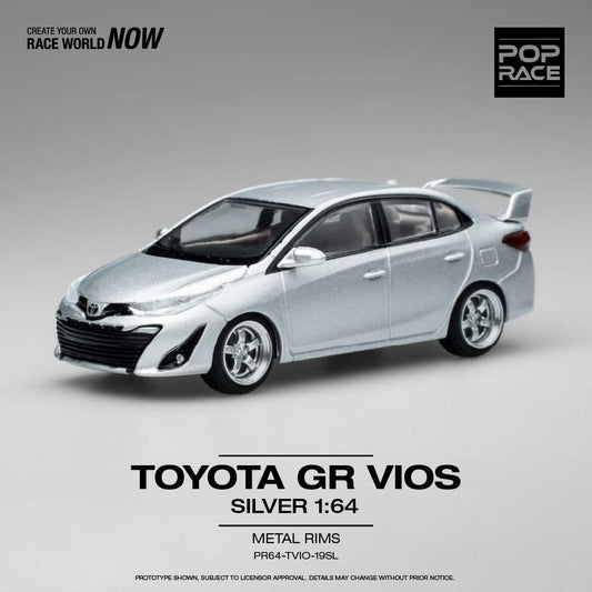 Pop Race 1:64 Toyota GR VIOS Silver