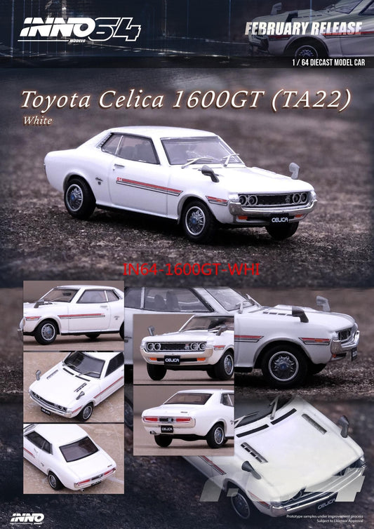 Inno64 1:64 Scale Toyota Celica 1600GT TA22 White