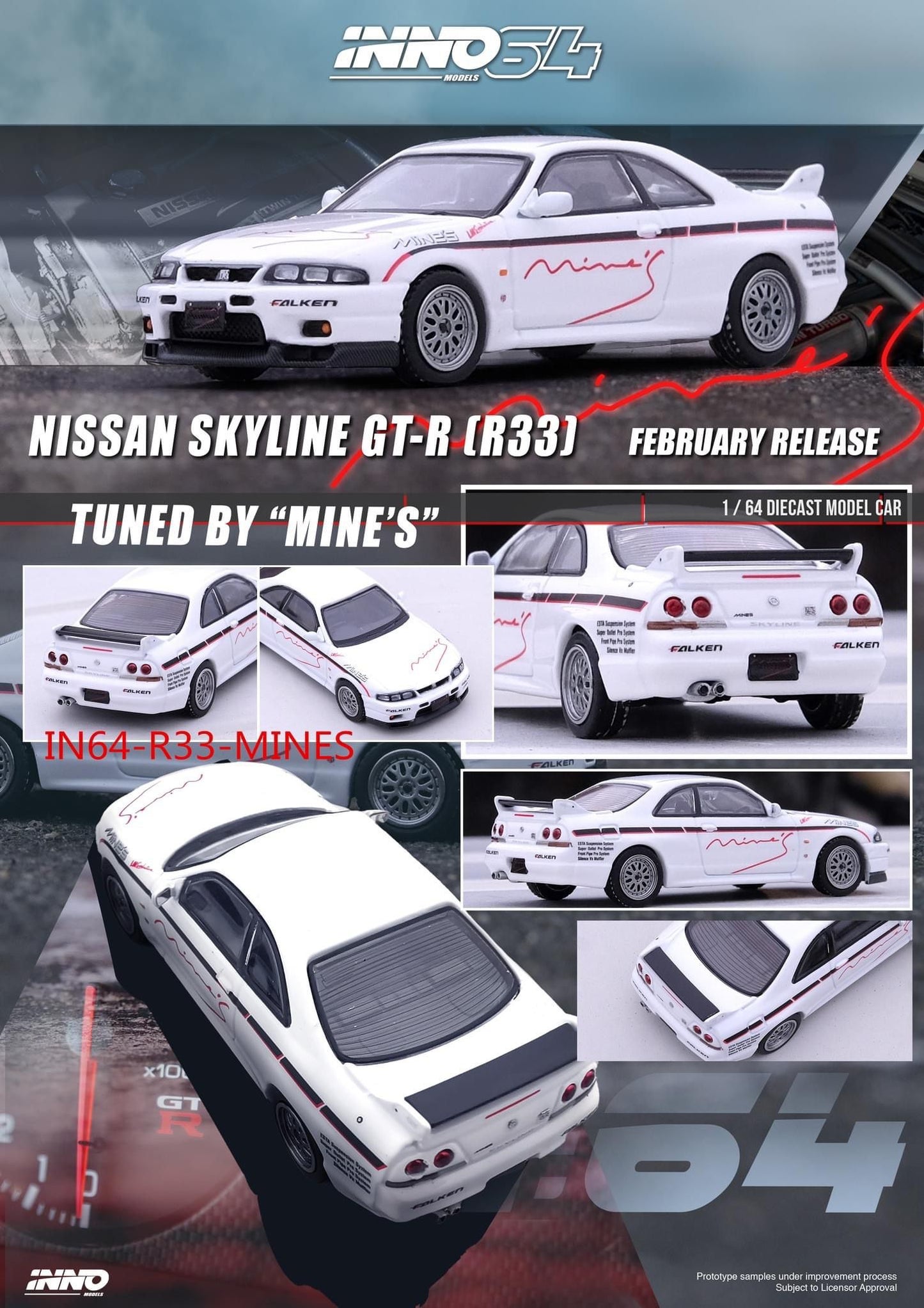 Inno64 Nissan Skyline GT-R N1 (R33) Tuned By "Mine's"