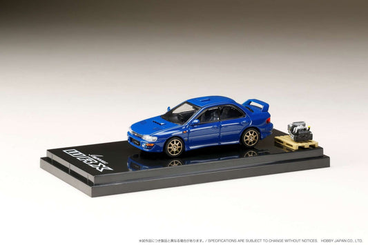 Hobby Japan1/64 SUBARU IMPREZA WRX (GC8)  STi Version ll Customized Version with Engine Display Model Blue