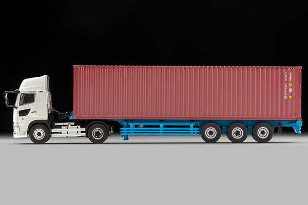 Tomica Limited Vintage Neo LV-N292a Hino Profia 40ft Marine Container Trailer (Toho Sharyo TC36H1C34) (Silver)