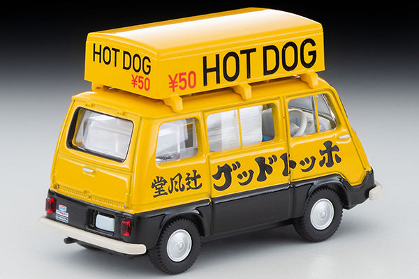 Tomica Limited Vintage LV-201a Subaru Sambar Light Van Hot Dog Shop (Yellow / Black) with Figure Takara Tomy