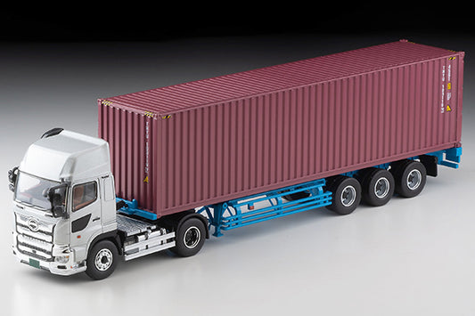 Tomica Limited Vintage Neo LV-N292a Hino Profia 40ft Marine Container Trailer (Toho Sharyo TC36H1C34) (Silver)
