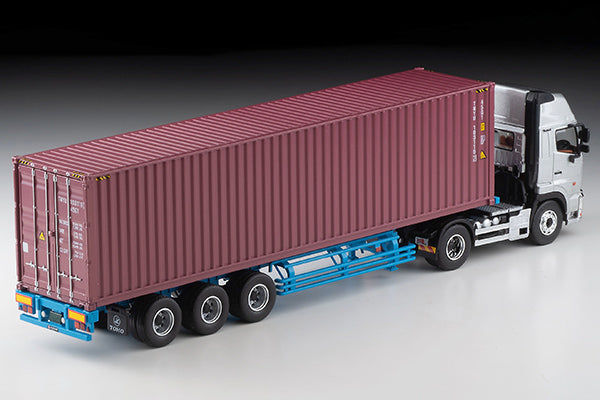 Tomica Limited Vintage Neo LV-N292a Hino Profia 40ft Marine Container Trailer (Toho Sharyo TC36H1C34) (Silver)