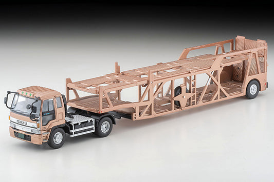 Tomica Limited Vintage Neo LV-N225c Isuzu 810EX Car Transporter (Antico ASZ022 Vehicle Transport Trailer) (Brown) Takara Tomy