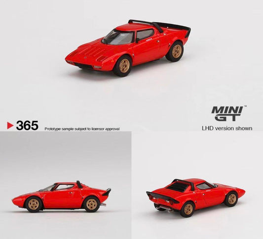 Mini GT #365 Lancia Stratos HF Stradale Rosso Arancio Mini GT