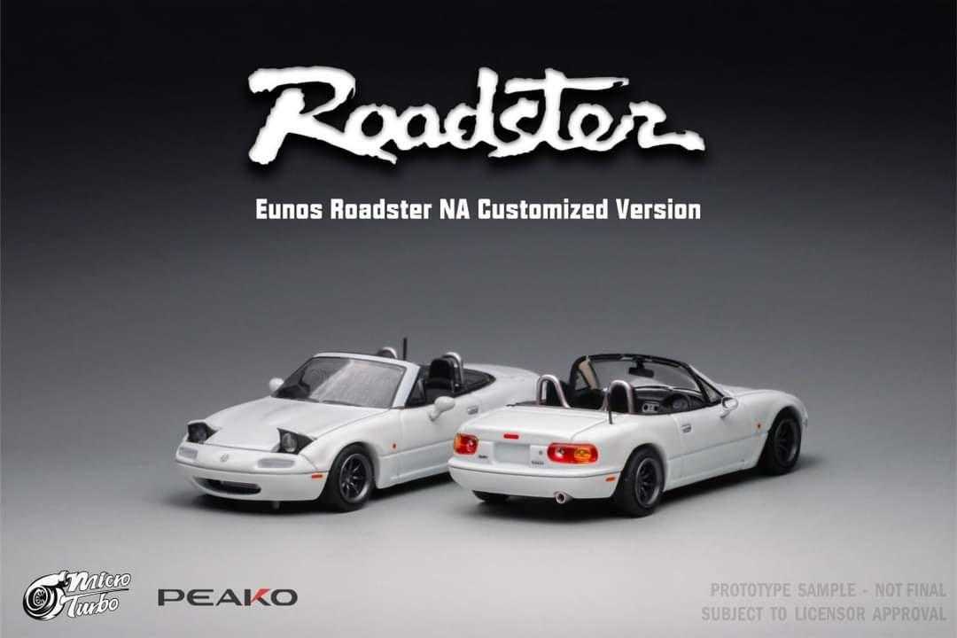 Peako 1:64 Scale Mazda MX-5 NA Roaster [White] Peako